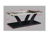 Zion Black 3-Piece Faux Marble Occasional Table Set - Crown Mark | Olivia Furniture