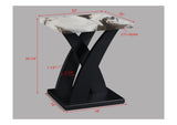 Zion Black 3-Piece Faux Marble Occasional Table Set - Crown Mark | Olivia Furniture