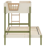 Evren Twin-over-Full Bunk Bed with Ladder Tri-Tone