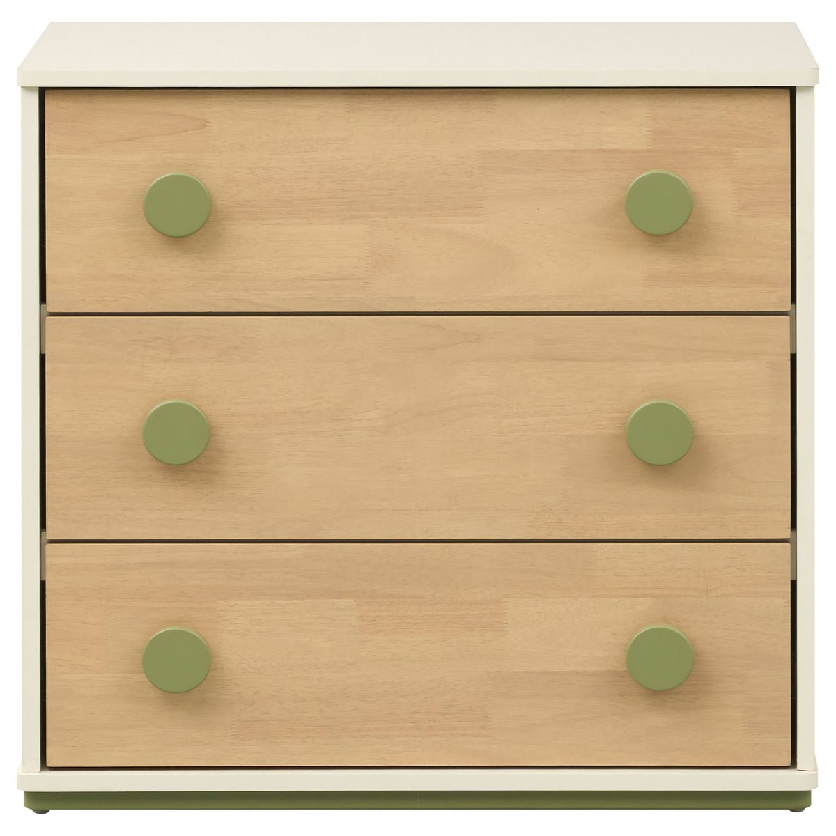 Evren 3-drawer Chest with Olive Wood Knobs Tri-Tone