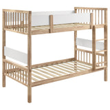 Dakota Wood Twin Over Twin Bunk Bed Natural
