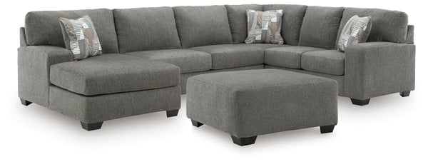 Clarington 3-Piece Sectional and Oversized Ottoman