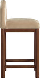 Conrad Velvet Upholstered Counter Stool — 11036-C - Beige - 11036Beige-C alternate view 3