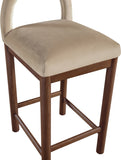 Conrad Velvet Upholstered Counter Stool — 11036-C - Beige - 11036Beige-C alternate view 6