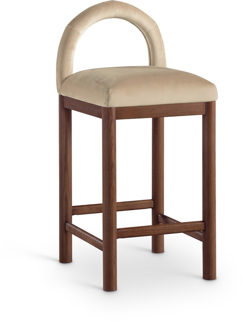 Conrad Velvet Upholstered Counter Stool — 11036-C