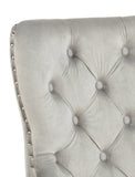 Arabella Light Gray Velvet Accent Chair, Set of 2 - Crown Mark | Olivia Furniture