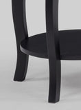 Jacie Black Chairside Round End Table - Crown Mark | Olivia Furniture