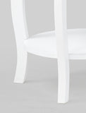 Jacie White Chairside Round End Table - Crown Mark | Olivia Furniture