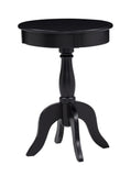 Romy Black Chairside Round End Table - Crown Mark | Olivia Furniture