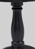 Romy Black Chairside Round End Table - Crown Mark | Olivia Furniture