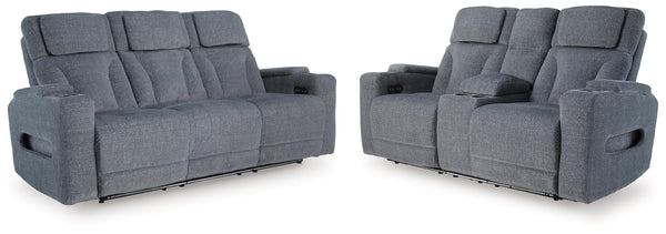 Studio Cave Steel Power Reclining Living Room Set