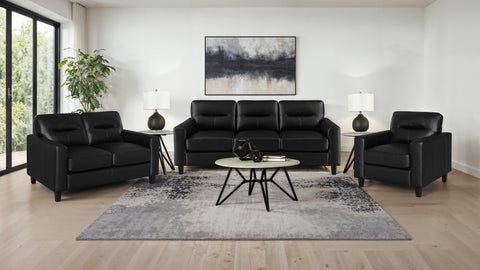 Scotland Living Room Set Black