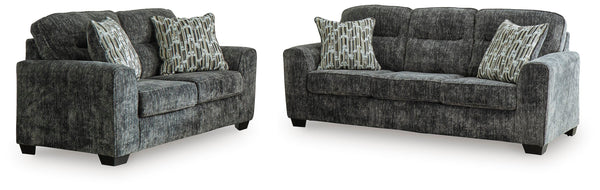 Lonoke Gunmetal Living Room Set
