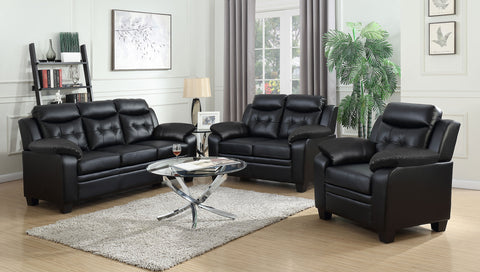 Finley Living Room Set Black