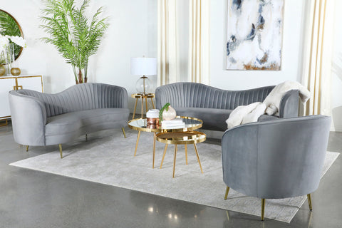 Sophia Living Room Set Grey