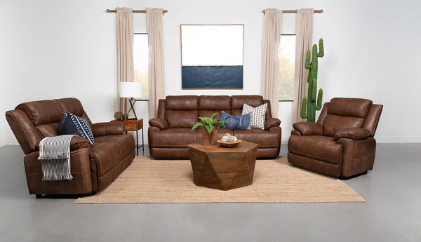 Ellington Living Room Set Dark Brown