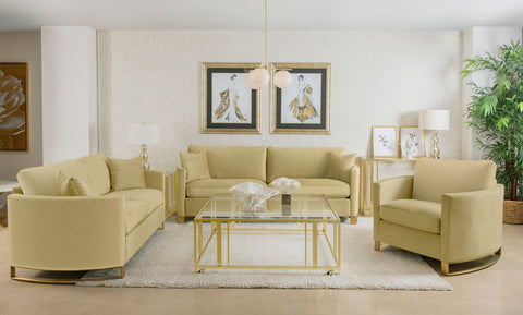 Corliss Living Room Set Camel
