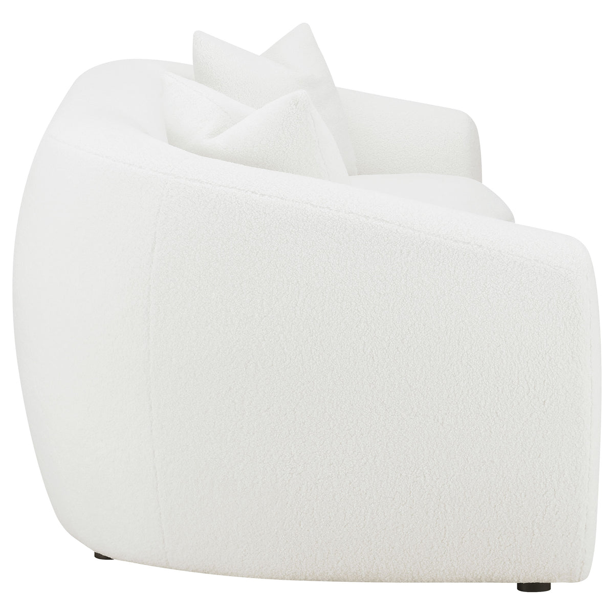 Isabella Sherpa Upholstered Sofa Natural