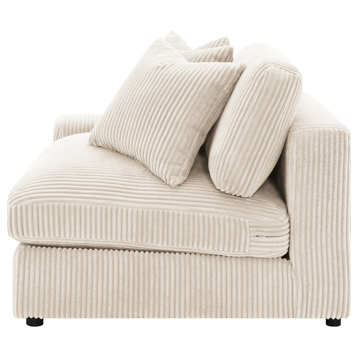 Blaine 2-Piece Corduroy Reversible Chaise Sectional Sofa Sand