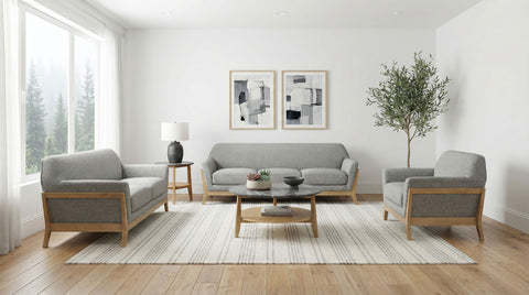 Vaughn Living Room Set Grey