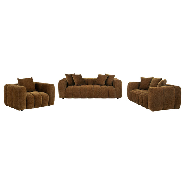 Lazaro Living Room Set Bronze