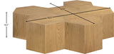 261-CT-6PC Natural dimensions