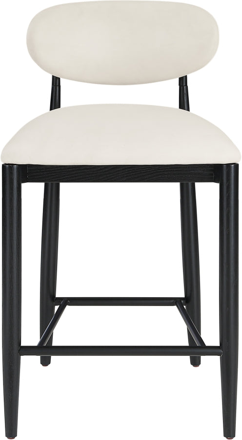 Riccio Performance Fabric Upholstered Counter Stool — 11049-C - Cream - 11049Cream-C alternate view 2
