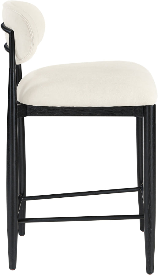 Riccio Performance Fabric Upholstered Counter Stool — 11049-C - Cream - 11049Cream-C alternate view 3