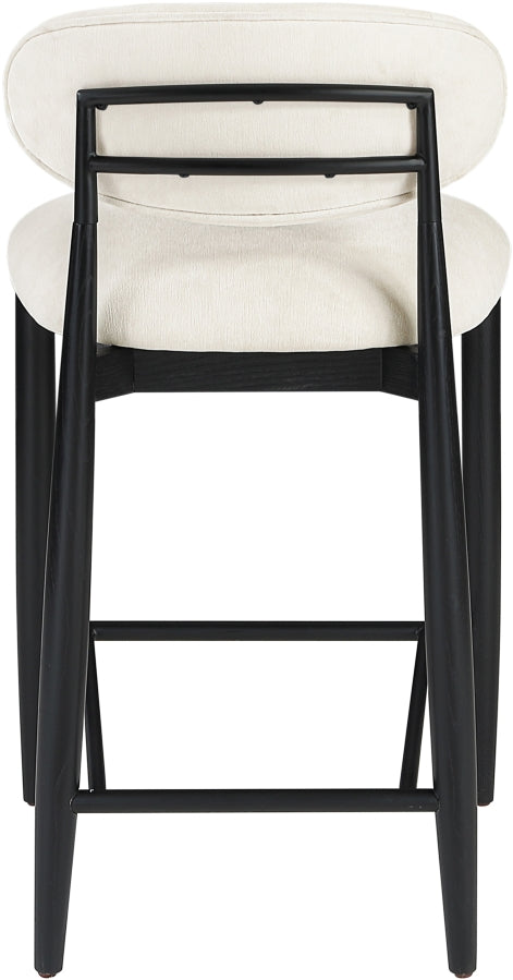 Riccio Performance Fabric Upholstered Counter Stool — 11049-C - Cream - 11049Cream-C alternate view 4