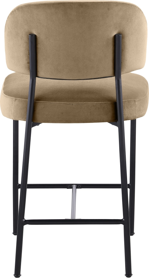 Zarelle Performance Fabric Upholstered Counter Stool — 88022-C - Beige - 88022Beige-C alternate view 4