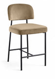 Zarelle Performance Fabric Upholstered Counter Stool — 88022-C - Beige - 88022Beige-C