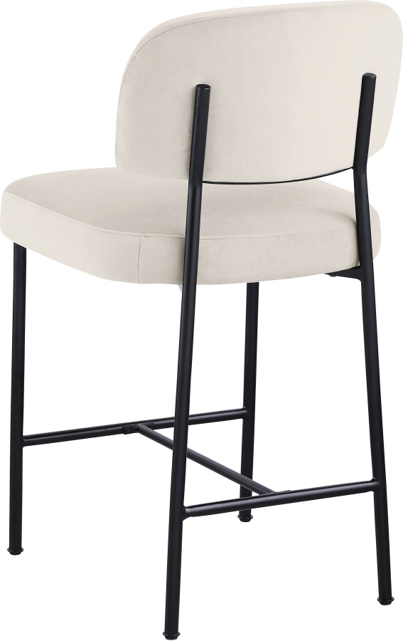 Zarelle Performance Fabric Upholstered Counter Stool — 88022-C - Cream - 88022Cream-C alternate view 5