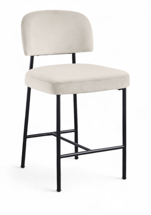 Zarelle Performance Fabric Upholstered Counter Stool — 88022-C - Cream - 88022Cream-C