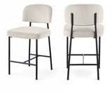 Zarelle Performance Fabric Upholstered Counter Stool — 88022-C - Cream - 88022Cream-C Double Chair