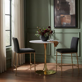 Reeves Chenille Fabric Upholstered Counter Stool — 11070-C - Black - 11070Black-C alternate view 1