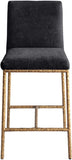 Reeves Chenille Fabric Upholstered Counter Stool — 11070-C - Black - 11070Black-C alternate view 2