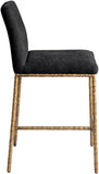 Reeves Chenille Fabric Upholstered Counter Stool — 11070-C - Black - 11070Black-C alternate view 3