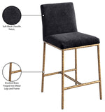 Reeves Chenille Fabric Upholstered Counter Stool — 11070-C - Black - 11070Black-C Infographic