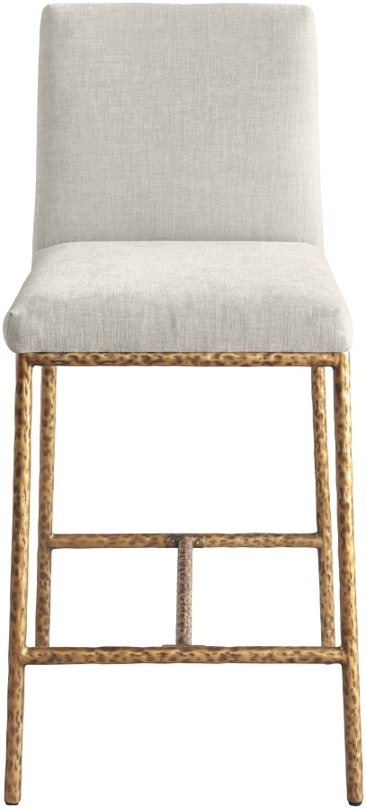 Reeves Chenille Fabric Upholstered Counter Stool — 11070-C - Cream - 11070Cream-C alternate view 2