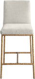 Reeves Chenille Fabric Upholstered Counter Stool — 11070-C - Cream - 11070Cream-C alternate view 2