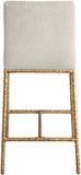 Reeves Chenille Fabric Upholstered Counter Stool — 11070-C - Cream - 11070Cream-C alternate view 4
