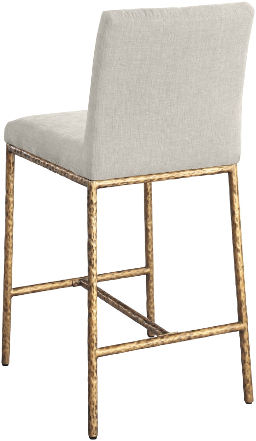 Reeves Chenille Fabric Upholstered Counter Stool — 11070-C - Cream - 11070Cream-C alternate view 5
