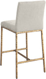 Reeves Chenille Fabric Upholstered Counter Stool — 11070-C - Cream - 11070Cream-C alternate view 5