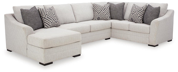 Koralynn Stone 3-Piece Sectional with Left-Arm Facing Chaise