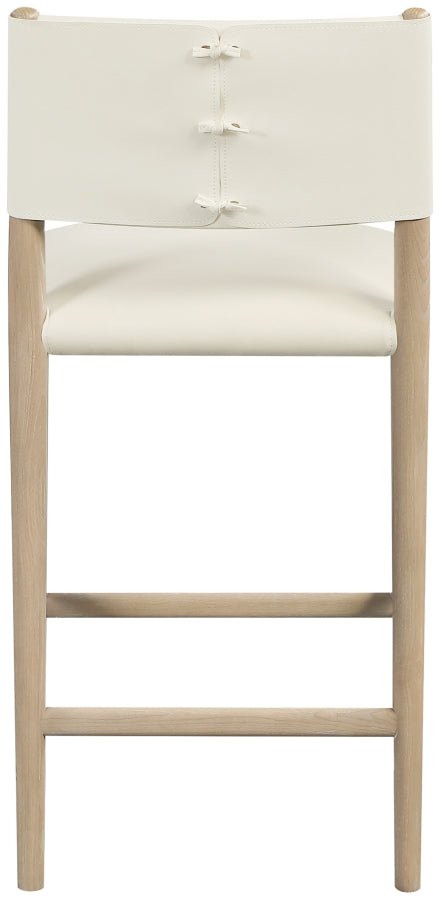 Andie Vegan Leather Upholstered Counter Stool — 88076-C - Cream - 88076Cream-C alternate view 4