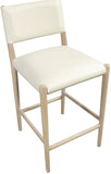 Andie Vegan Leather Upholstered Counter Stool — 88076-C - Cream - 88076Cream-C alternate view 5
