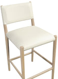 Andie Vegan Leather Upholstered Counter Stool — 88076-C - Cream - 88076Cream-C alternate view 6