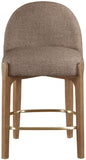 Torino Fabric Upholstered Counter Stool — 88008-C - Brown - 88008Brown-C alternate view 1