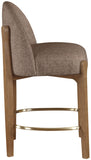 Torino Fabric Upholstered Counter Stool — 88008-C - Brown - 88008Brown-C alternate view 2