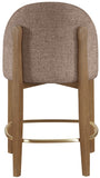 Torino Fabric Upholstered Counter Stool — 88008-C - Brown - 88008Brown-C alternate view 3